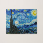 Vincent Van Gogh's The Starry Night Jigsaw Puzzle<br><div class="desc">Vincent Van Gogh's The Starry Night (1889).</div>