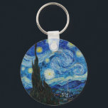 Vincent Van Gogh's The Starry Night Key Ring<br><div class="desc">Immerse yourself in the mesmerising beauty of Vincent Van Gogh's The Starry Night with this high-quality reproduction art print. Own a piece of art history and let the brilliance of Van Gogh's masterpiece illuminate your surroundings.</div>