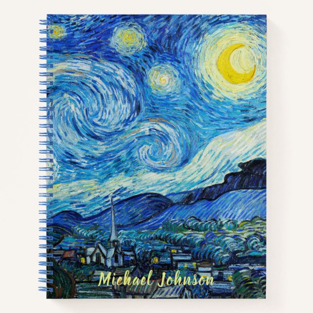 Vincent Van Gogh's The Starry Night Monogram Notebook (Front)