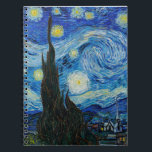Vincent Van Gogh's The Starry Night Notebook<br><div class="desc">Immerse yourself in the mesmerising beauty of Vincent Van Gogh's The Starry Night with this high-quality reproduction art print. Own a piece of art history and let the brilliance of Van Gogh's masterpiece illuminate your surroundings.</div>