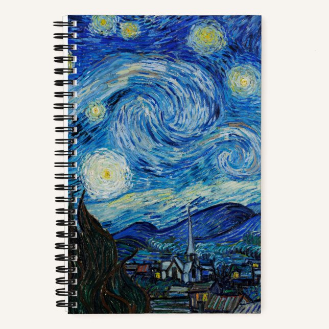 Vincent Van Gogh's The Starry Night  Notebook (Front)