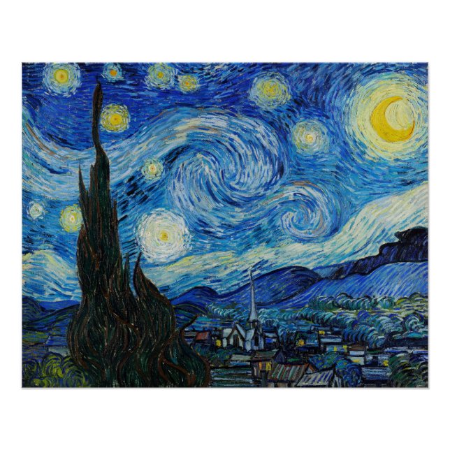 Vincent Van Gogh's The Starry Night Poster (Front)