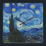 Vincent Van Gogh's The Starry Night Serenity Square Wall Clock<br><div class="desc">Introducing "Starry Night Serenity" - Transport your walls to the enchanting world of Vincent Van Gogh's masterpiece with our high-quality wall clock. Immerse yourself in the timeless beauty of "The Starry Night, " now digitally enhanced to capture every intricate detail and brushstroke. Feel the serenity wash over you as you...</div>