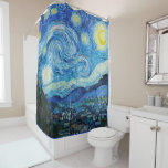 Vincent Van Gogh's The Starry Night Shower Curtain<br><div class="desc">Vincent Van Gogh's The Starry Night (1889).</div>