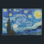 Vincent Van Gogh's The Starry Night Tea Towel<br><div class="desc">Immerse yourself in the mesmerising beauty of Vincent Van Gogh's The Starry Night with this high-quality reproduction art print. Own a piece of art history and let the brilliance of Van Gogh's masterpiece illuminate your surroundings.</div>