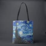 Vincent Van Gogh's The Starry Night Tote Bag<br><div class="desc">Immerse yourself in the mesmerising beauty of Vincent Van Gogh's The Starry Night with this high-quality reproduction art print. Own a piece of art history and let the brilliance of Van Gogh's masterpiece illuminate your surroundings.</div>