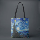 Vincent Van Gogh's The Starry Night Tote Bag<br><div class="desc">Immerse yourself in the mesmerising beauty of Vincent Van Gogh's The Starry Night with this high-quality reproduction art print. Own a piece of art history and let the brilliance of Van Gogh's masterpiece illuminate your surroundings.</div>