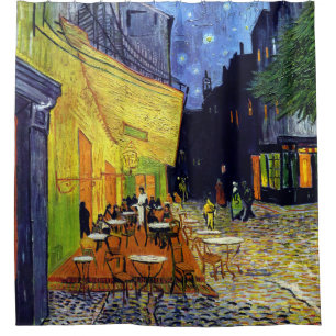 Vincent Willem van Gogh - Cafe Terrace at Night Shower Curtain