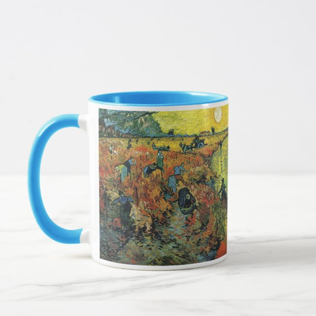 Vincent Willem Van Gogh , Red vineyards Mug (Left)