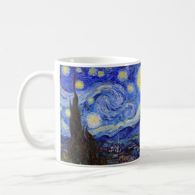 Vincent Willem van Gogh , "Starry Night" Coffee Mug (Left)