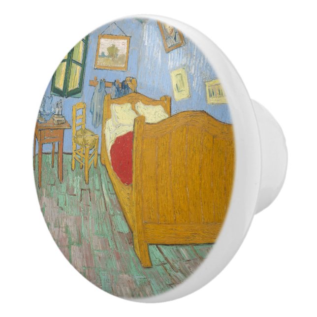 Vincent's Bedroom in Arles by Vincent van Gogh Ceramic Knob (Right)