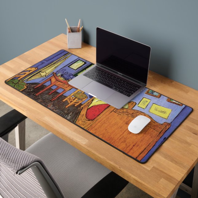 Vincent's Bedroom in Arles by Vincent van Gogh Desk Mat (Office 2)
