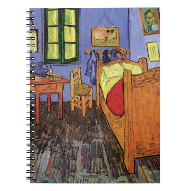 Vincent's Bedroom in Arles by Vincent van Gogh Spiral Notebook (Front)