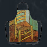 Vincent's Chair with His Pipe by Vincent van Gogh Apron<br><div class="desc">Vincent's Chair with His Pipe by Vincent van Gogh is a vintage fine art post impressionism still life painting featuring van Gogh's wooden chair with a wicker seat, his tobacco and pipe at his house in Arles, France (The Yellow House). About the artist: Vincent Willem van Gogh was a Post...</div>