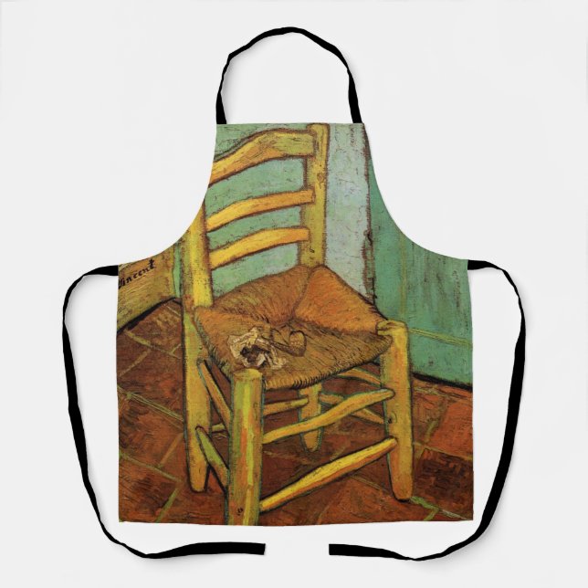 Vincent's Chair with His Pipe by Vincent van Gogh Apron (Front)