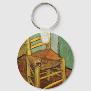 Vincent's Chair with His Pipe by Vincent van Gogh Key Ring
