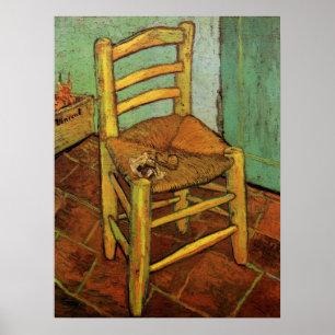 Vincent's Chair with His Pipe by Vincent van Gogh Poster