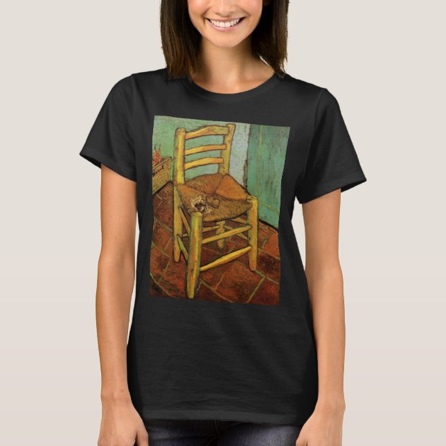 Vincent's Chair with His Pipe by Vincent van Gogh T-Shirt (Front)