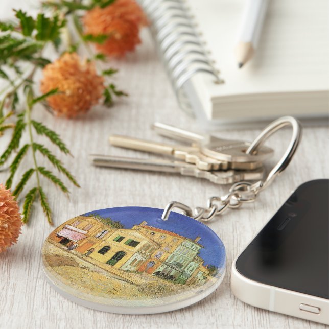Vincent's House in Arles by Vincent van Gogh Key Ring (Front Right)