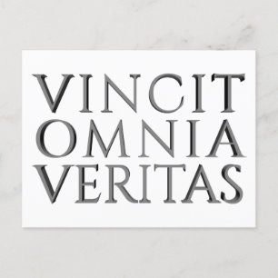 VINCIT OMNIA VERITAS - Light Holiday Postcard