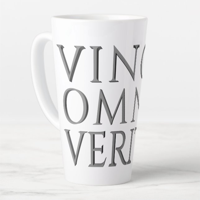VINCIT OMNIA VERITAS - Light Latte Mug (Left Angle)