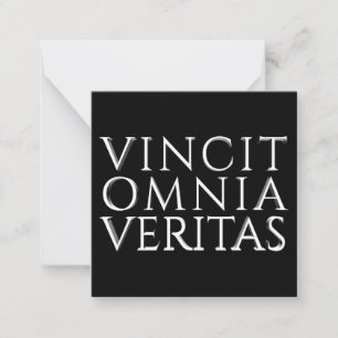 VINCIT OMNIA VERITAS - Light Note Card