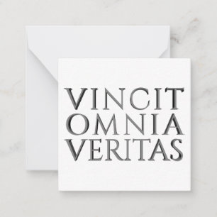 VINCIT OMNIA VERITAS - Light Note Card