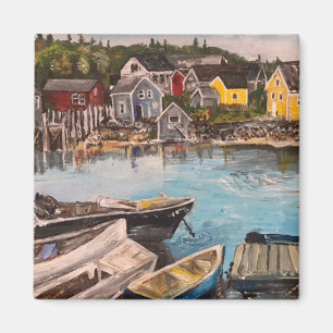Vindelhaven Island, Maine painting Magnet