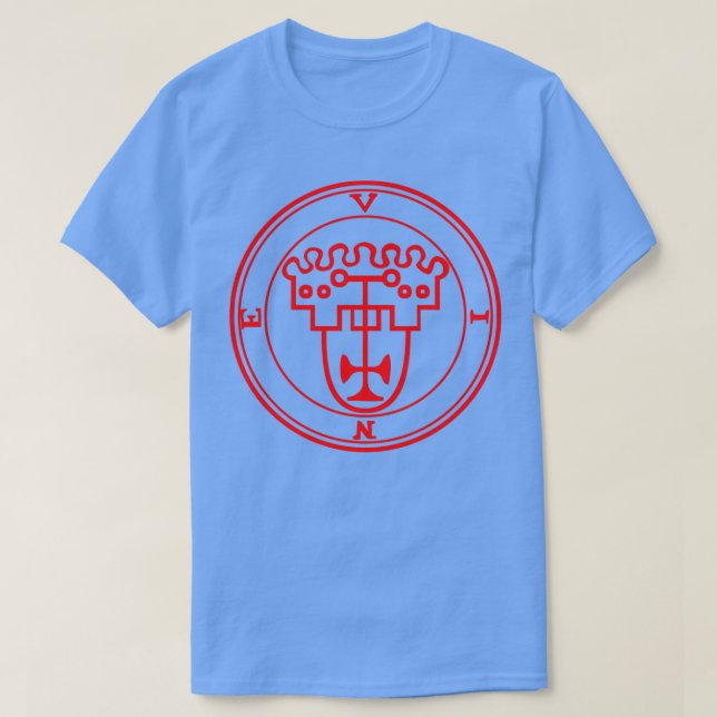 Vine Ars Goetia Sigil Red T-Shirt (Design Front)