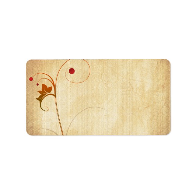 Vine & Berries Blank Address Label (Front)