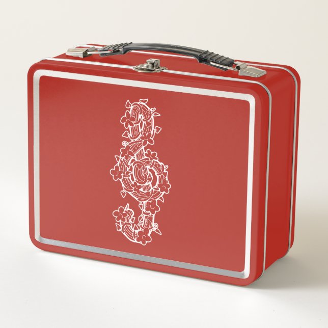 Vine Clef Metal Lunch Box (Front)