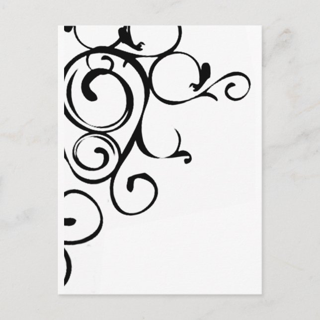 Vine design postcard (Front)