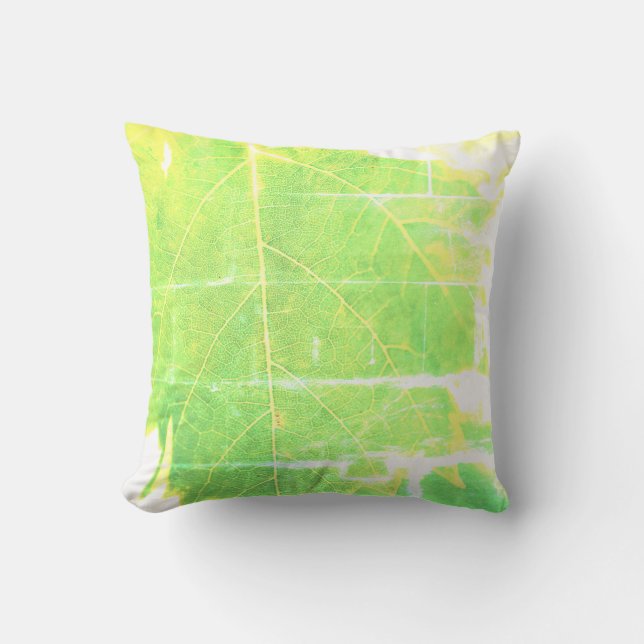 Vine Green Leaf Blue Sky Focus Cushion Pillow (Front)