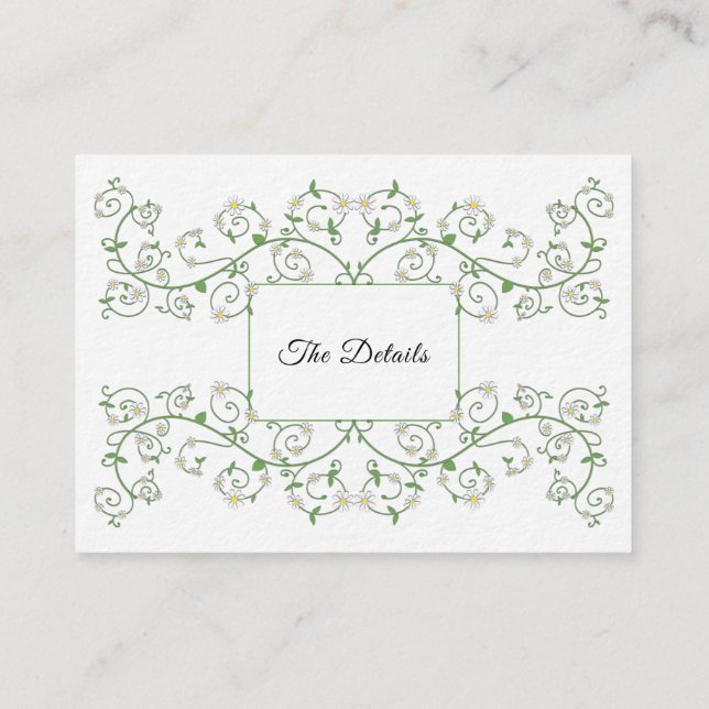 Vine Heart Trellis Enclosure Card (Back)
