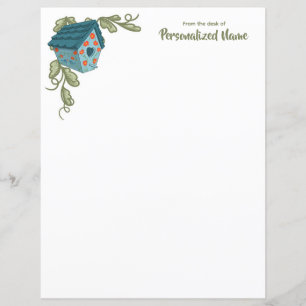 Vine-kissed Retreat Unlined Paper Sheet