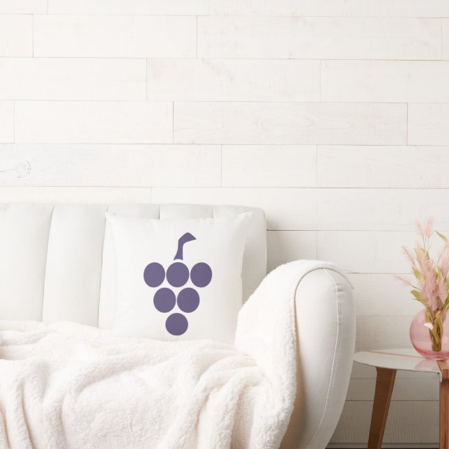 Vine Or  Wine For Grape And Grapevine Sommelier Cushion (Couch)