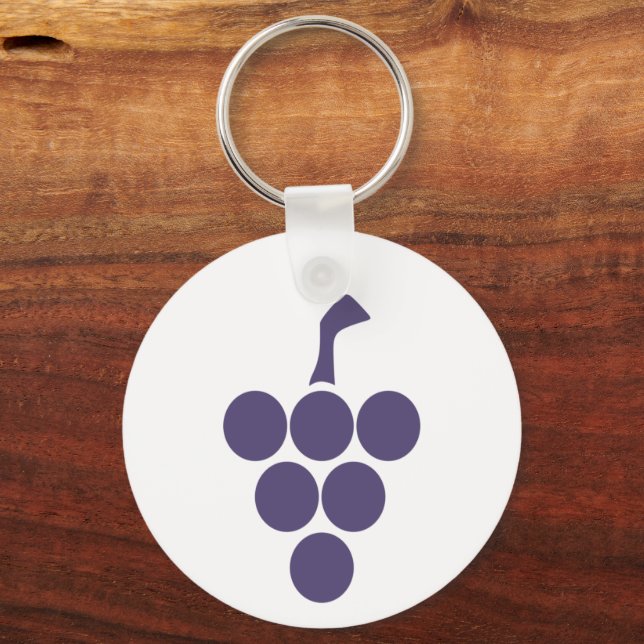 Vine Or  Wine For Grape And Grapevine Sommelier Key Ring (Front)