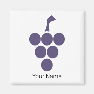 Vine Or  Wine For Grape And Grapevine Sommelier Magnet