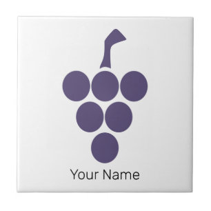 Vine Or  Wine For Grape And Grapevine Sommelier Tile