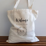 Vine Scroll Wedding Welcome Bag, Hotel Guest Tote Bag<br><div class="desc">This meandering vine makes an elegant statement for your wedding. You may personalise with your information and change the wording to suit your event.</div>