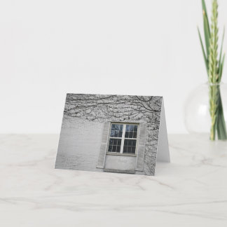 Vine Surrounding Window Thank You Card