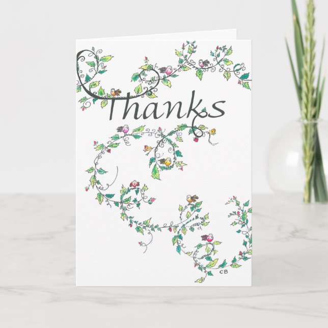 "Vine" Thank You Card (Front)