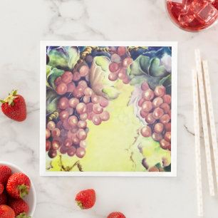 Vine & Vintage Grapes Napkins