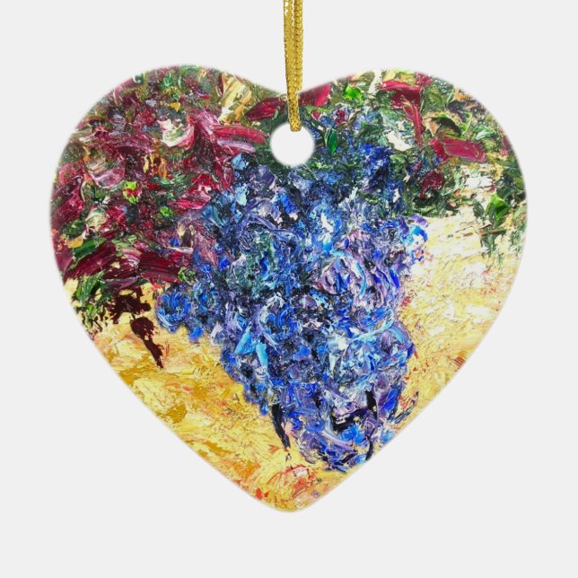 Vine Wine Ceramic Tree Decoration (Front)