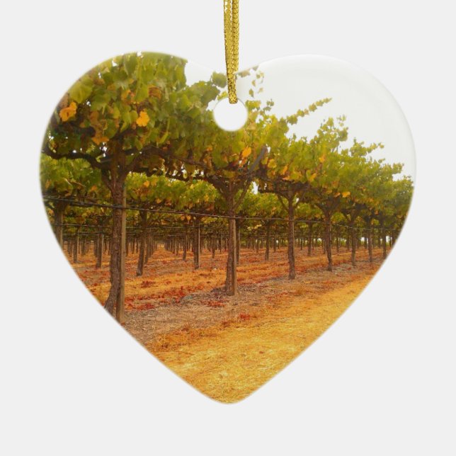 Vines Aligned Ceramic Tree Decoration (Front)