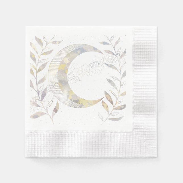 Vines and Moon  Napkin (Front)