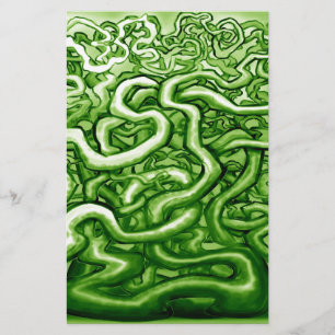 Vines GREEN Stationery