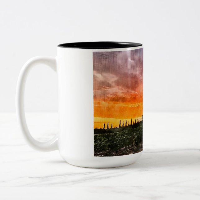 Vineyard at Sunset Mug (Left)