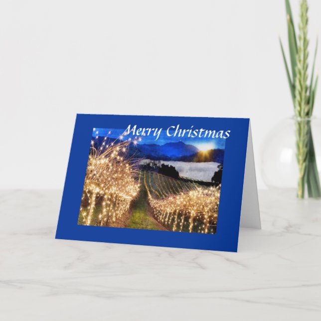 Vineyard Christmas Holiday Card (Front)