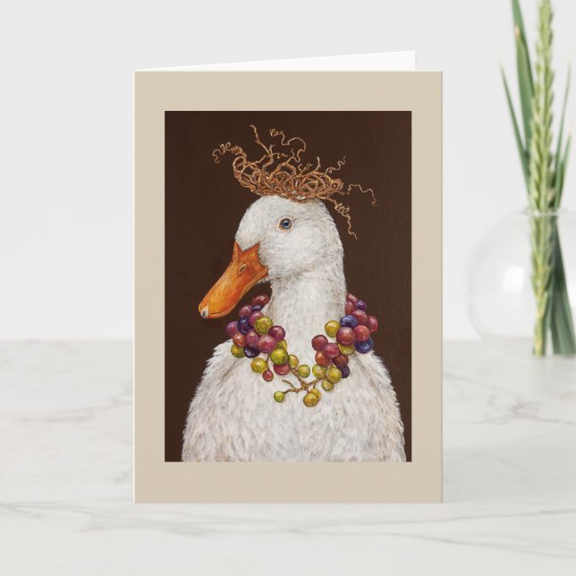 Vineyard Duck greeting card (Front)